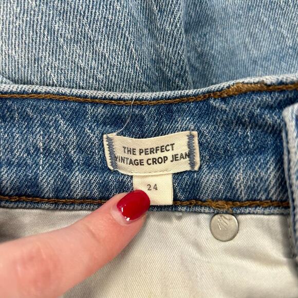 Madewell The Perfect Vintage Jeans Rosabelle Wash Comfort Stretch Edition Sz 24 - Picture 9 of 11